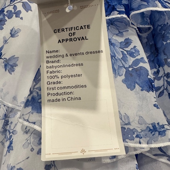 BABYONLINE STRAPLESS CHIFFON A-LINE PROM DRESS BLUE XS - Picture 10 of 15